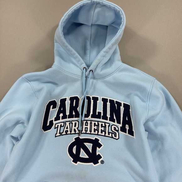 VTG University of Carolina Tar Heels NCAA Hoodie Men's Large Light Blue Pullover - Picture 2 of 11